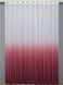 Тюль растяжка "Омбре" из шифона цвет бордовый с белым 757т  Фото 3