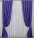 Комплект штор з тканини льон, колекція "Льон Мішковина" колір фіолетовий 1066ш Фото 2