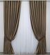 Комплект штор із тканини оксамит (бархат) колір світло-коричневий 1218ш Фото 2