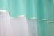 Кухонные шторы (280х170см) с ламбрекеном, на карниз 1-1,5м цвет бирюзовый с белым 090к 50-309 Фото 5