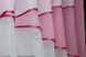 Кухонные шторы (280х170см) с ламбрекеном, на карниз 1-1,5м цвет розовый с белым 091к 52-0804 Фото 5