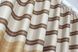 Комплект штор из ткани лён цвет бежевый с золотистым и коричневым 977ш Фото 5