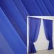 Готовий (2шт2,9х2,9м) комплект декоративних штор з шифону колір синій 006дк 10-823 Фото 1
