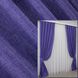 Комплект штор з тканини льон, колекція "Льон Мішковина" колір фіолетовий 1066ш Фото 1