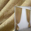 Комплект жакардових штор колекція "Савана" колір золотистий 672ш