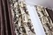 Комбинированные шторы из ткани блэкаут цвет коричневый с бежевым 014дк (094-101шБ) Фото 7