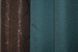 Комбинированные шторы из ткани лен-блэкаут цвет венге с бирюзовым 014дк (687-511ш) Фото 8