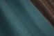 Комбіновані штори з тканини льон-блекаут колір венге з бірюзовим  014дк (687-511ш) Фото 9