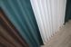 Комбинированные шторы из ткани лен-блэкаут цвет венге с бирюзовым 014дк (687-511ш) Фото 6