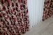 Комплект готовых штор из ткани блэкаут цвет красный с бежевым 385ш(А) Фото 6