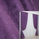 Комплект штор жаккард коллекция "Мрамор Al1" цвет фиолетовый 1301ш Фото 1