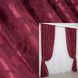 Комплект готовых жаккардовых штор коллекция "Вензель" цвет бордовый 417ш Фото 1