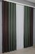 Комбіновані штори, "Льон Мішковина" колір венге з зеленим 014дк (291-916ш) Фото 5