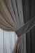 Комбинированные шторы из микровелюра цвет графитово-серый с какао 016дк (1031-963-842ш)  Фото 4