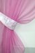 Кухонные шторы (280х170см) с ламбрекеном, на карниз 1-1,5м цвет розовый с белым 084к 52-0637 Фото 3