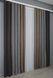 Комбинированные шторы из микровелюра цвет графитово-серый с какао 016дк (1031-963-842ш)  Фото 5