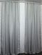 Щільні штори льон блекаут рогожка колекція "Корона Марія" колір сірий з молочним 641ш Фото 6