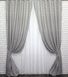 Комплект штор из ткани блэкаут-софт, коллекция "Сакура", цвет серый 885ш Фото 2