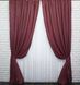 Комплект штор из жаккардовой ткани коллекция "Ибица" цвет тёмная марсала 759ш Фото 2