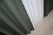 Комбіновані штори, "Льон Мішковина" колір венге з зеленим 014дк (291-916ш) Фото 7