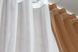 Комплект декоративных штор из шифона "Инь Янь" цвет коричневый с белым 010дк Фото 7