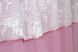 Кухонные шторы (280х170см) с ламбрекеном, на карниз 1-1,5м цвет розовый с белым 084к 52-0637 Фото 4