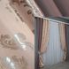 Комбинированные шторы из ткани блэкаут цвет пудровый 014дк (1245-986ш) Фото 1