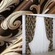 Комплект готовых штор блэкаут-софт, коллекция "Лилия" цвет коричневый101ш (А) Фото 1