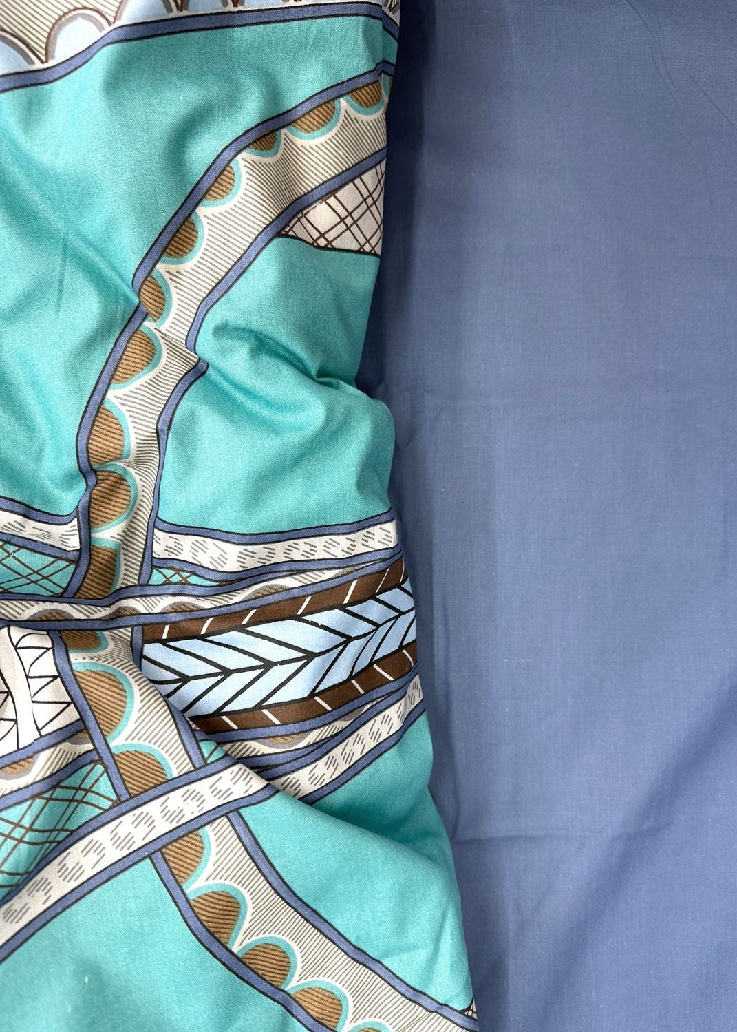 Комплект постільної білизни Поплін, Decorator Cotton Lux Collection Gatsby Полуторний 145х215 з різнокольровим принтом (88-127)