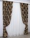 Комплект готовых штор блэкаут-софт, коллекция "Лилия" цвет коричневый101ш (А) Фото 3
