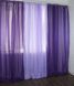 Готовая шифоновая гардина цвет фиолетовый с сиреневым 002дк (н118-н114) Фото 1