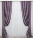 Комплект готовых штор, лен мрамор, коллекция "Pavliani" цвет фиолетовый 1171ш Фото 2