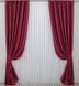 Комплект готовых штор с ткани блэкаут "Корона" цвет красный 1181ш Фото 2
