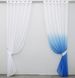 Комплект декоративних штор колір синій з білим 030дк Фото 2