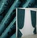Комплект готових штор з тканини блекаут колір темно-бірюзовий 992ш Фото 1