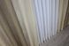 Комбинированные шторы из ткани лен "Лен Мешковина" цвет бежевый с капучино 016дк (114-673-114ш) Фото 7