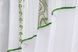 Кухонные шторы (280х170см) с ламбрекеном, на карниз 1-1,5м цвет белый с золотисто-зеленым 091к 59-814 Фото 4