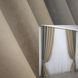 Комбинированные шторы из микровелюра цвет серый с бежевым 014дк (966-1032ш) Фото 1