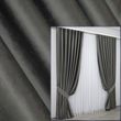 Комплект штор із тканини оксамит (бархат) колір сіро-коричневий 1217ш