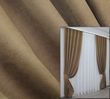Комплект штор із тканини мікровелюр Petek колір мигдальний 1013ш