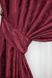 Комплект готовых жаккардовых штор коллекция "Вензель" цвет бордовый 417ш Фото 4