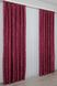 Комплект готовых жаккардовых штор коллекция "Вензель" цвет бордовый 417ш Фото 5