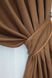 Комплект штор із тканини мікровелюр Petek колір коричневий 789ш Фото 4