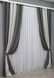 Комбинированные шторы из микровелюра цвет серый со светло-серым 016дк (839-1197-839ш) Фото 3