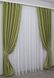Комплект штор ,лен рогожка, коллекция "Саванна" цвет оливковый 637ш Фото 3