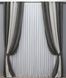 Комбинированные шторы из микровелюра цвет серый со светло-серым 016дк (839-1197-839ш) Фото 2