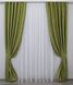 Комплект штор ,лен рогожка, коллекция "Саванна" цвет оливковый 637ш Фото 2