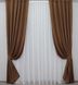 Комплект штор із тканини мікровелюр Petek колір коричневий 789ш Фото 2