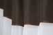 Кухонный комплект (270х170см) шторки с ламбрекеном и подхватами цвет белый с венге 084к 52-0821 Фото 4