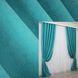Комплект штор из ткани микровелюр SPARTA цвет бирюзовый 835ш Фото 1